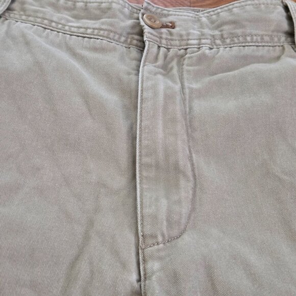 Y2K Vintage Timberland Men's Khaki Baggy Chino Shorts Size W40 Relaxed Skater - Picture 5 of 15
